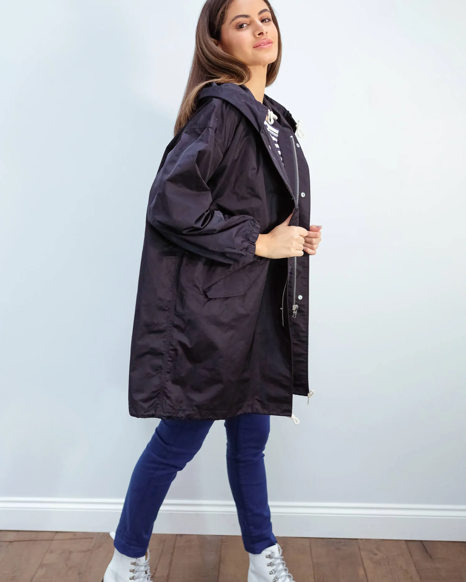 BR Laos coat in navy