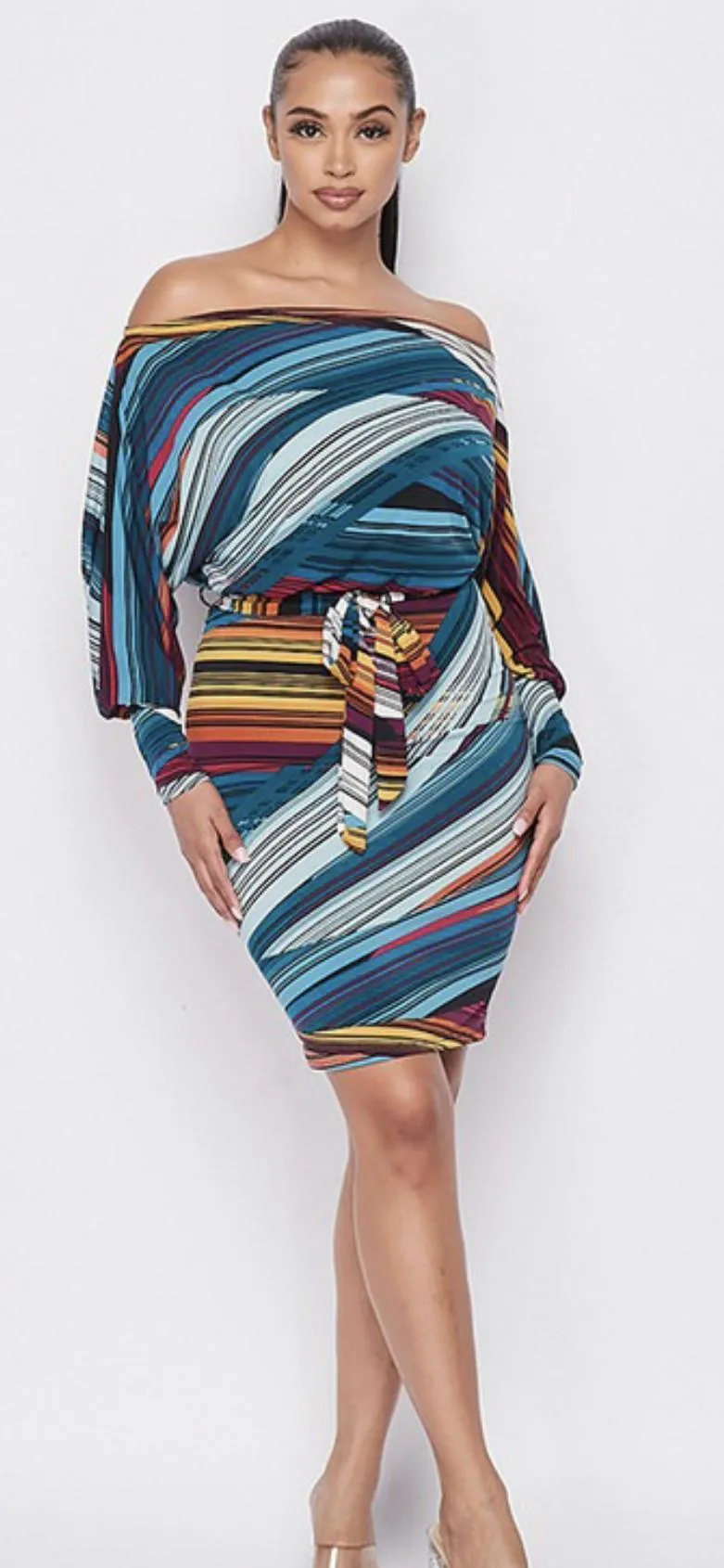 Chel's Multi-Color Off The Shoulder