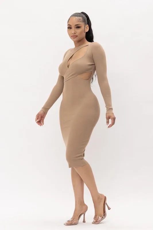 DOUBLE CUT OUT DRESS