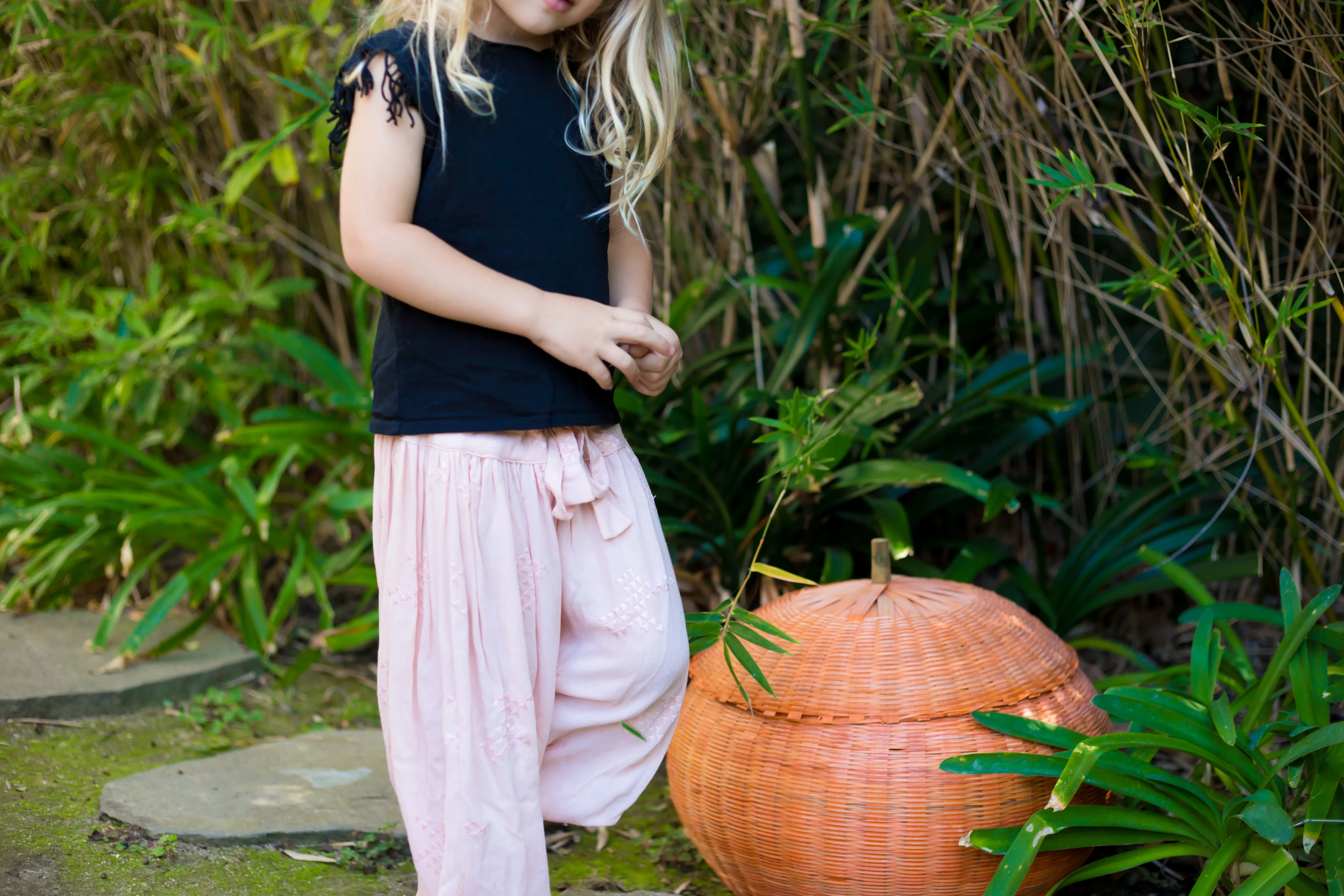 Embroidered Baby Harem Pants | Mother Of Pearl