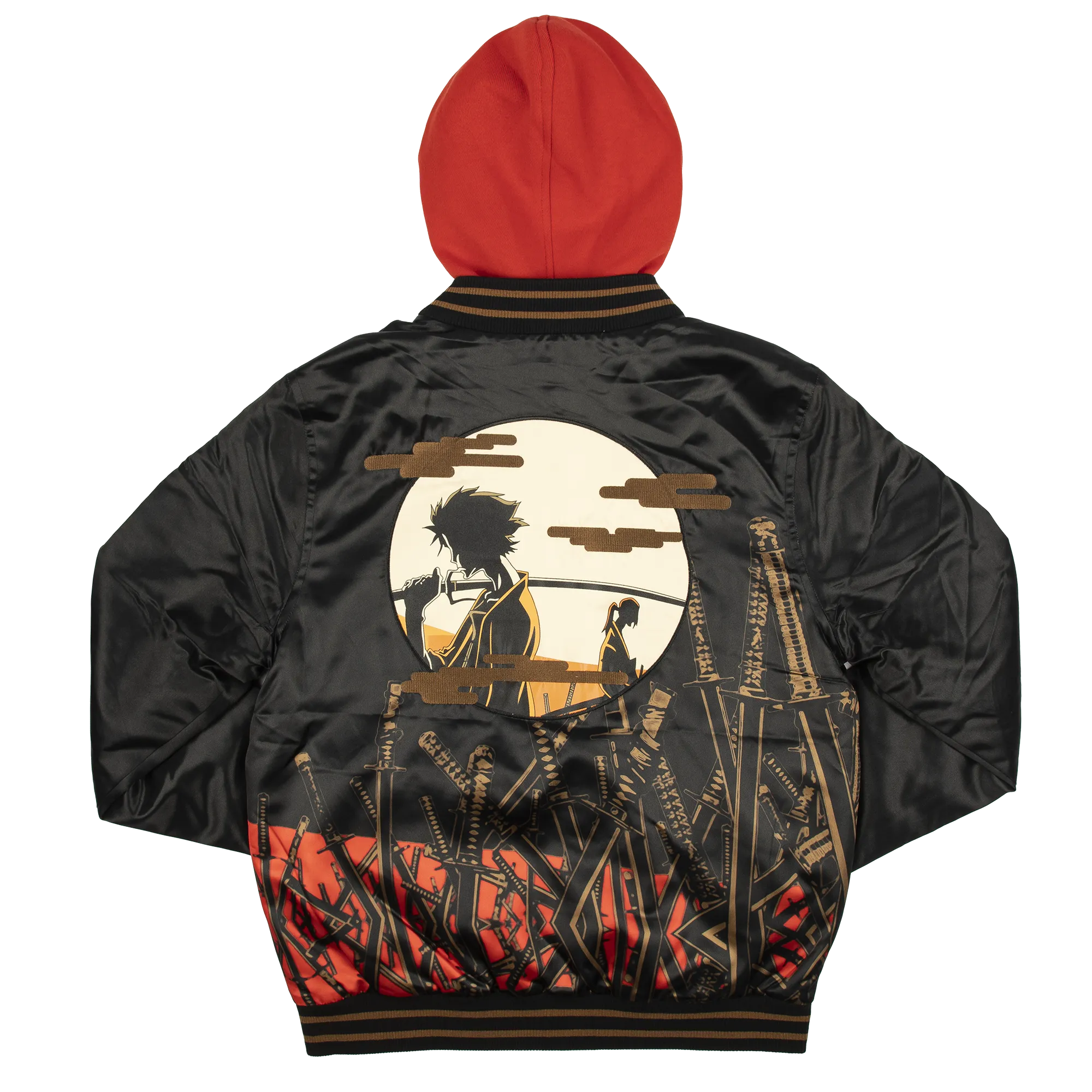 Premium Satin Souvenir Jacket - Field of Swords Design