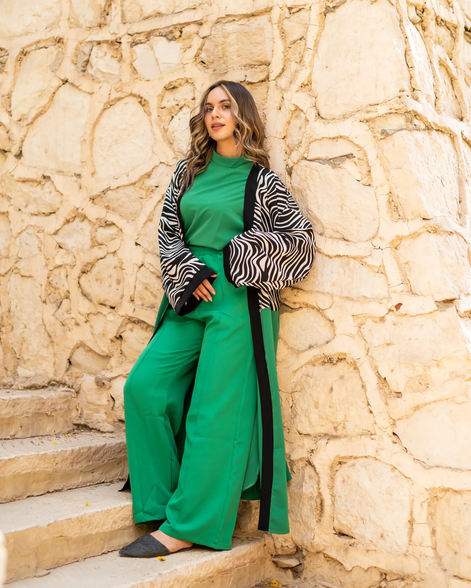 Green Rosalyn Summer Trousers