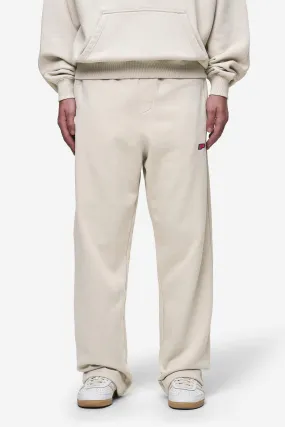 Leono Loose Sweat Pants Washed Light Beige Virtual Pink Gum