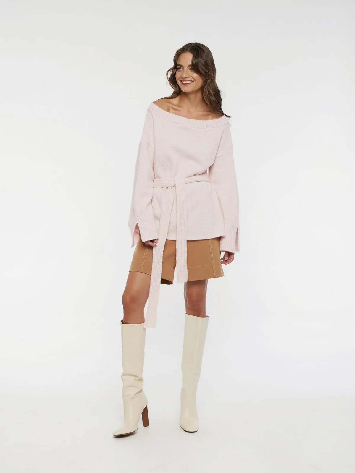 MARGOT knit open back cardigan