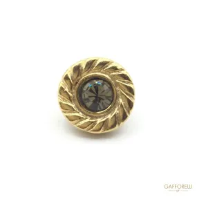 Metal Buttons with Rhinestone for Shirts - Art. 3869