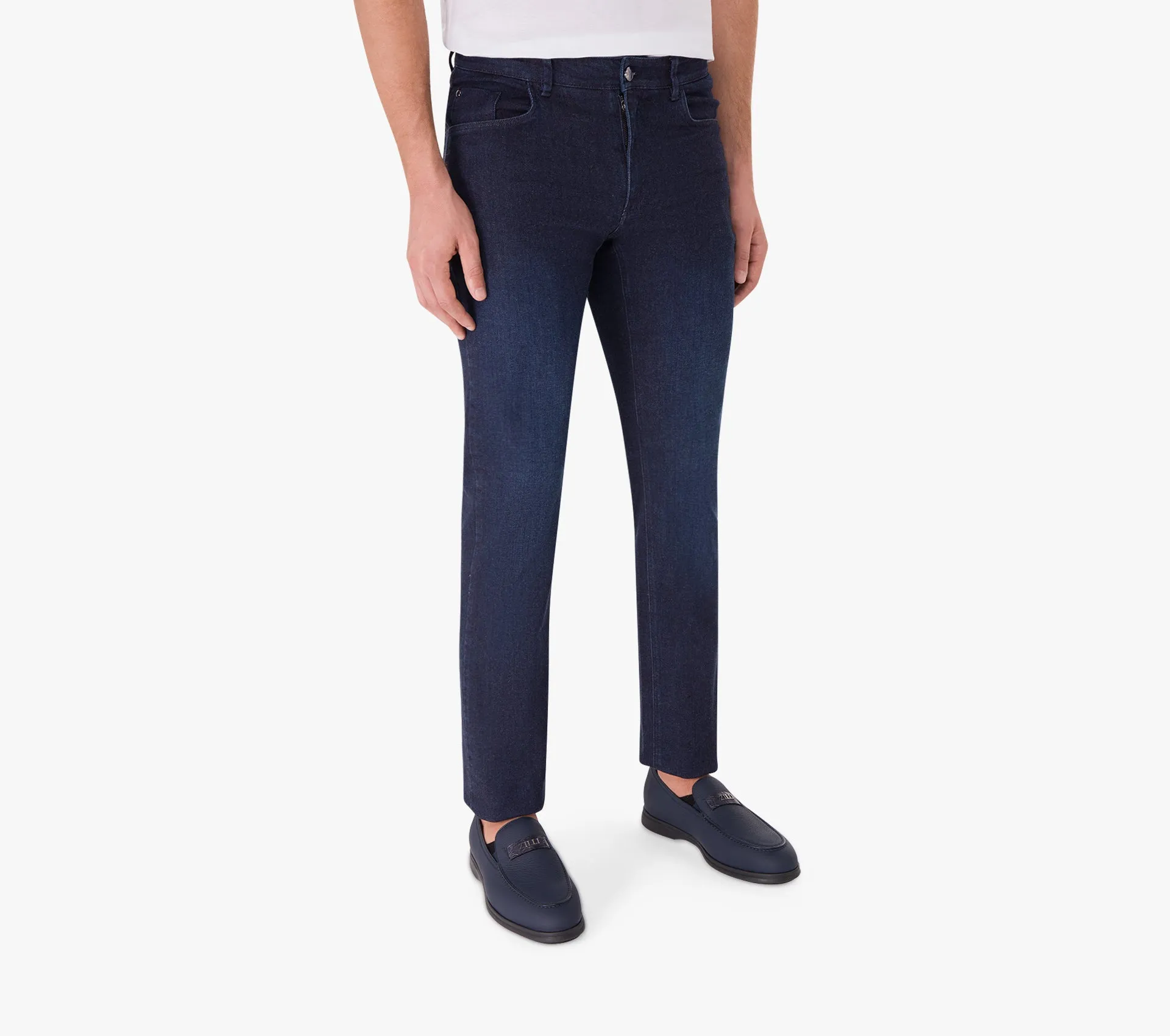 Micro Griffon Embroidered Regular Fit Jeans