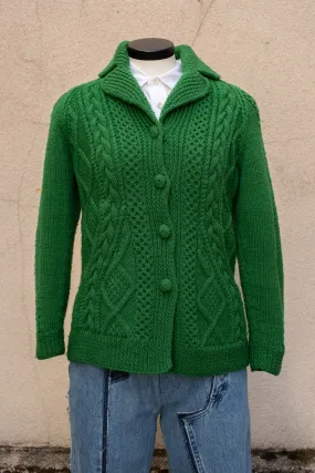 Vintage Wool Cable Knit Cardigan